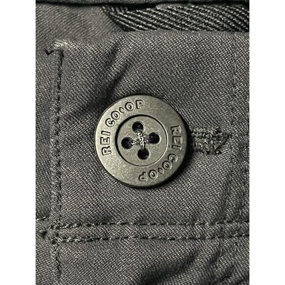 REI Co-op Pants Womens 10 Black Hiking Outdoor Stretch Elastic Waist Zip Pockets - Picture 5 of 10